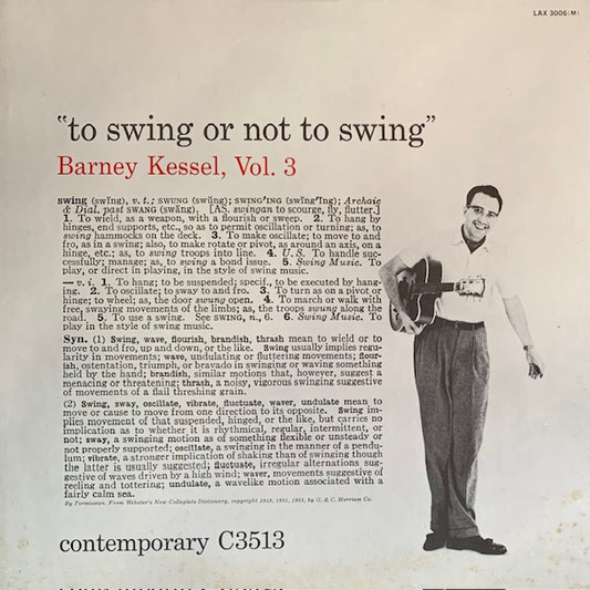 Barney Kessel - Vol. 3, To Swing Or Not To Swing