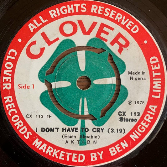 Aktion - I Don't Have To Cry [7”]