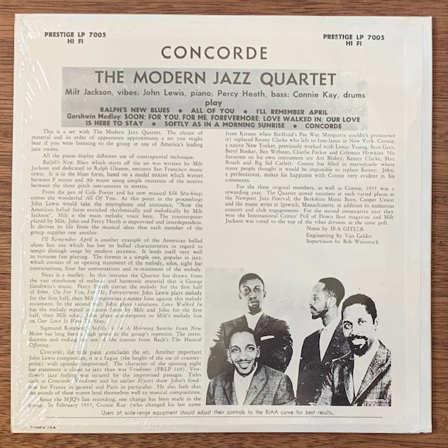 Modern Jazz Quartet-Concorde