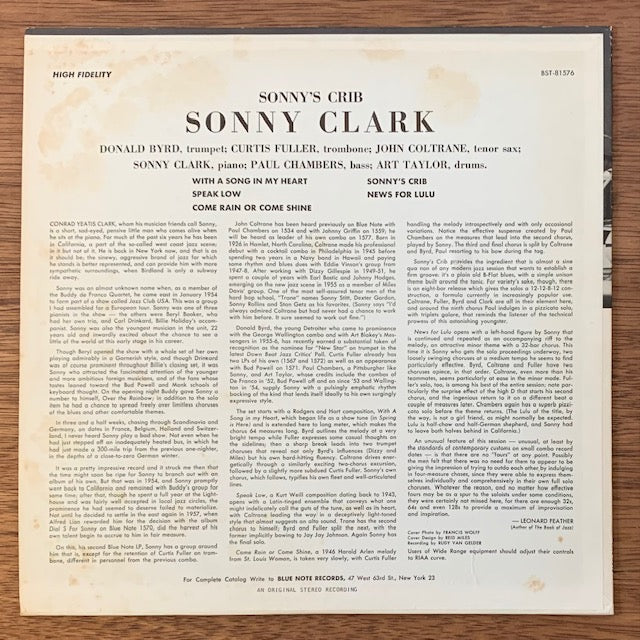 Sonny Clark-Sonny's Crib