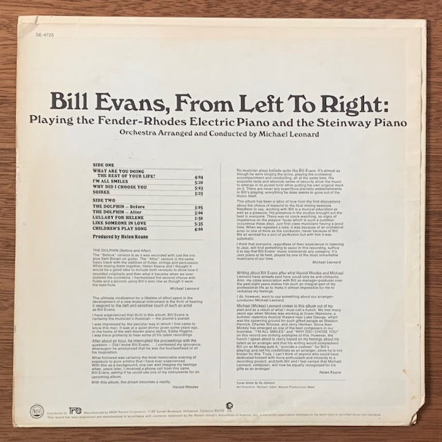 Bill Evans-From Left To Right