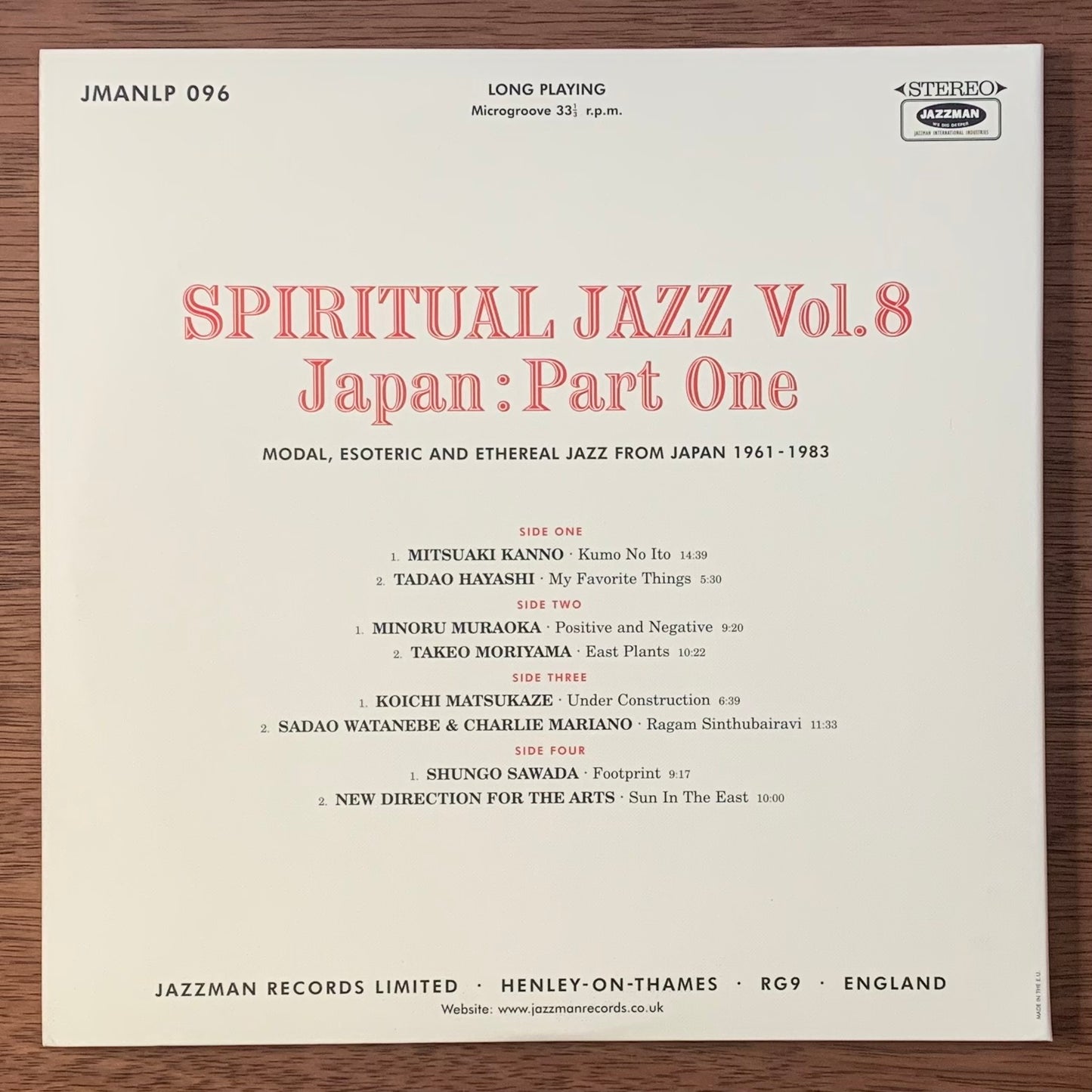V.A. - Spiritual Jazz 8 - Japan: Part One (Esoteric, Modal & Progressive Jazz From Japan 1961-1983)