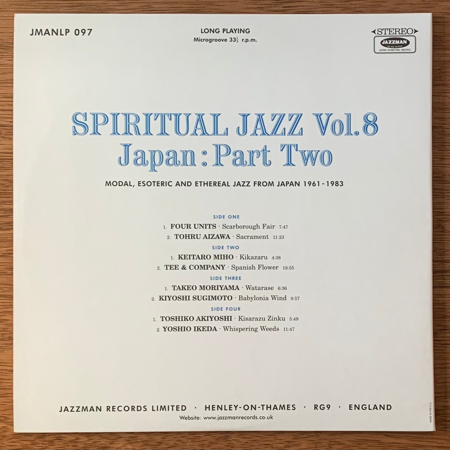 V.A.-Spiritual Jazz 8 - Japan: Part Two (Esoteric, Modal & Progressive Jazz From Japan 1961-1983)