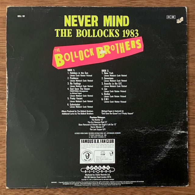 The Bollock Brothers-Never Mind The Bollocks 1983