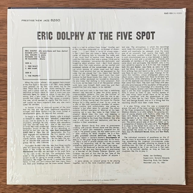 Eric Dolphy-At The Five Spot, Vol. 1