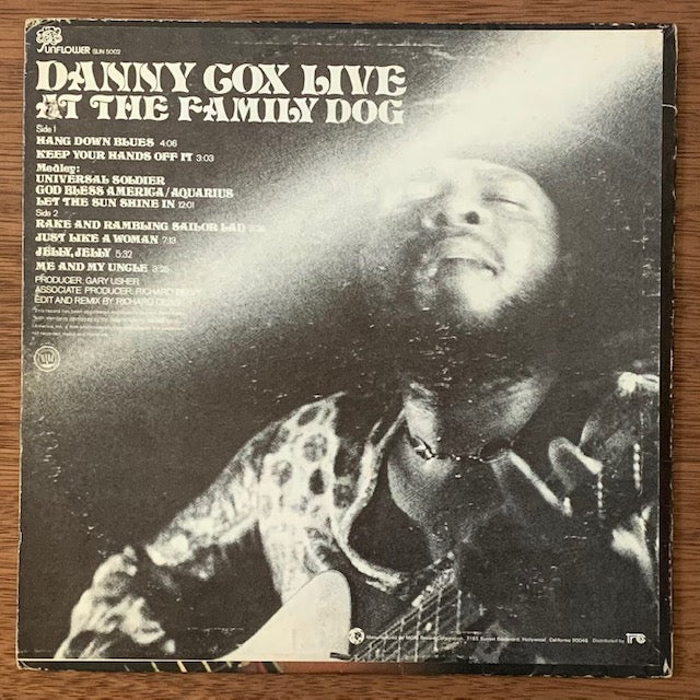 Danny Cox-Live At The Family Dog