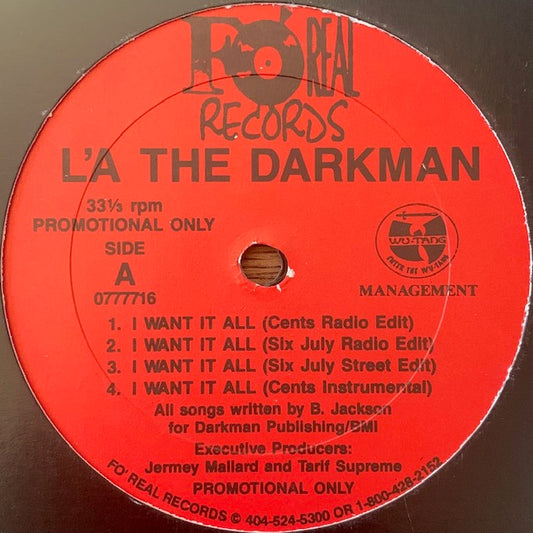 L'a The Darkman - I Want It All
