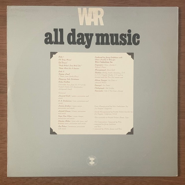 War - All Day Music