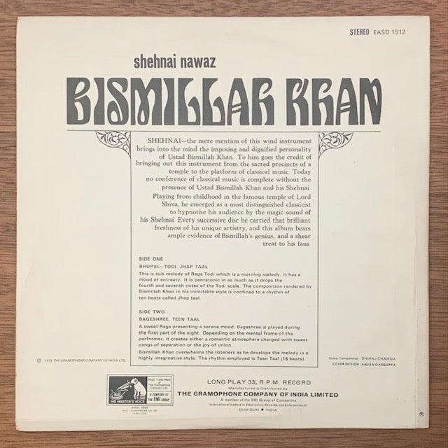 Bismillah Khan - Raga: Bhupal-Todi Jhap Taal ・ Bageshree Teen Taal