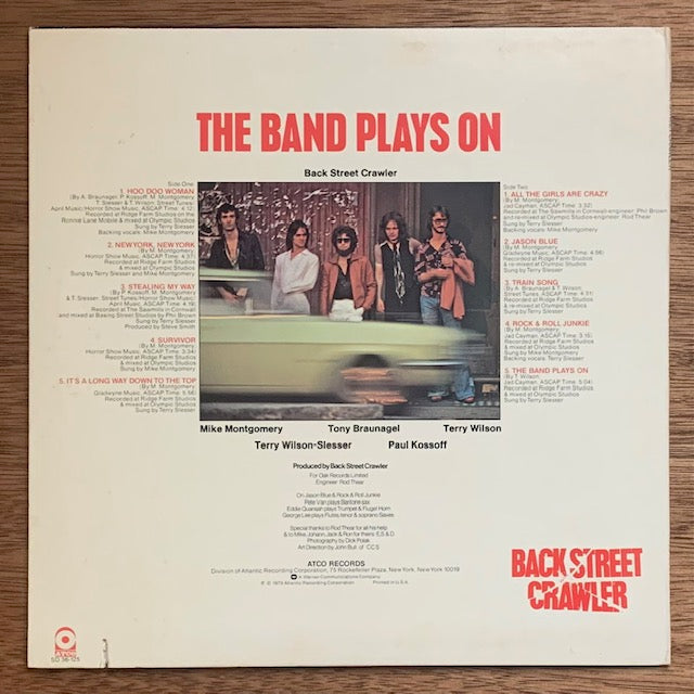 Back Street Crawler - The Band Plays On