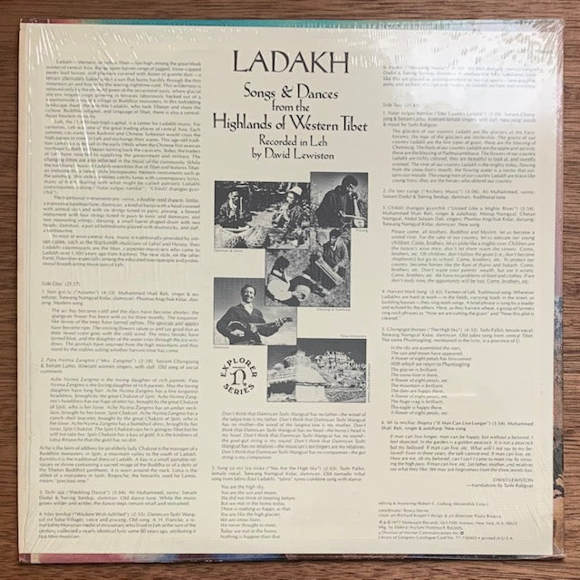 Ladakh - Songs & Dances From The Highlands Of Western Tibet (ラダック～西チベット高地の歌と踊り)