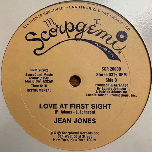 Jean Jones - Love At First Sight