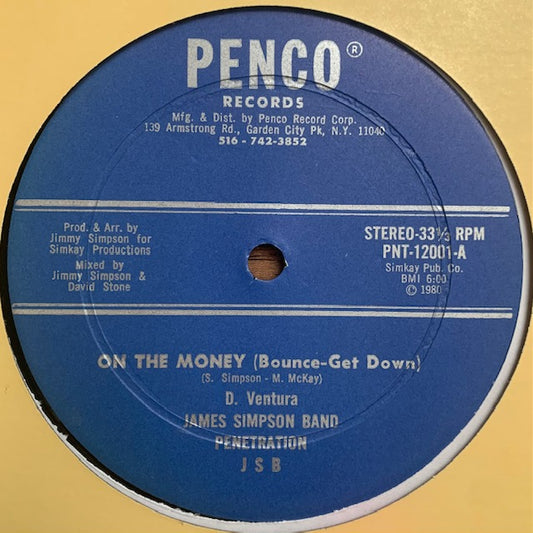 James Simpson Band Penetration - On The Money (Bounce-Get Down)