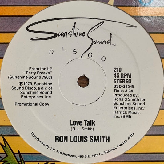 Ron Louis Smith - Love Talk