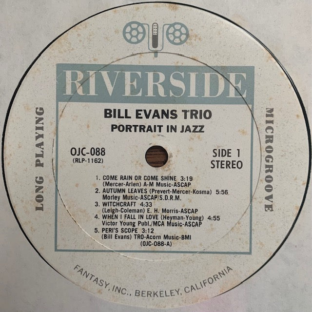 Bill Evans - Portrait In Jazz – hair & music parlour FAM