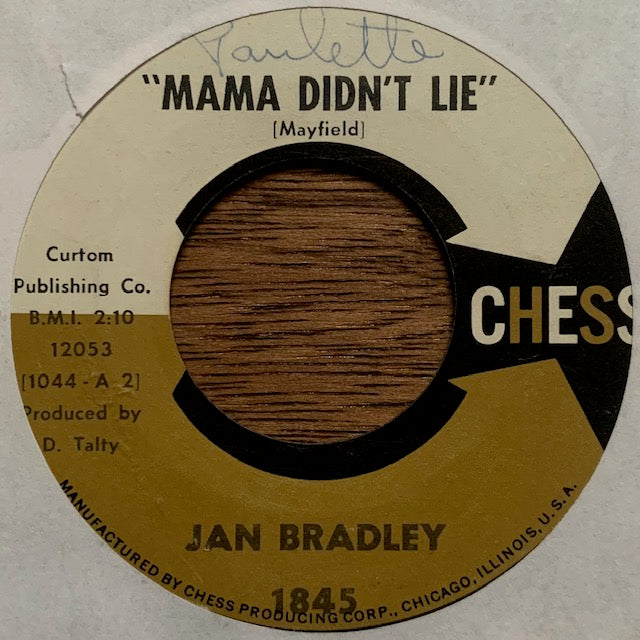 Jan Bradley - Mama Didn't Lie