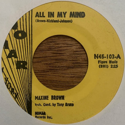 Maxine Brown - All In My Mind