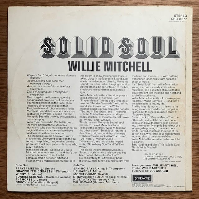 Willie Mitchell - Solid Soul