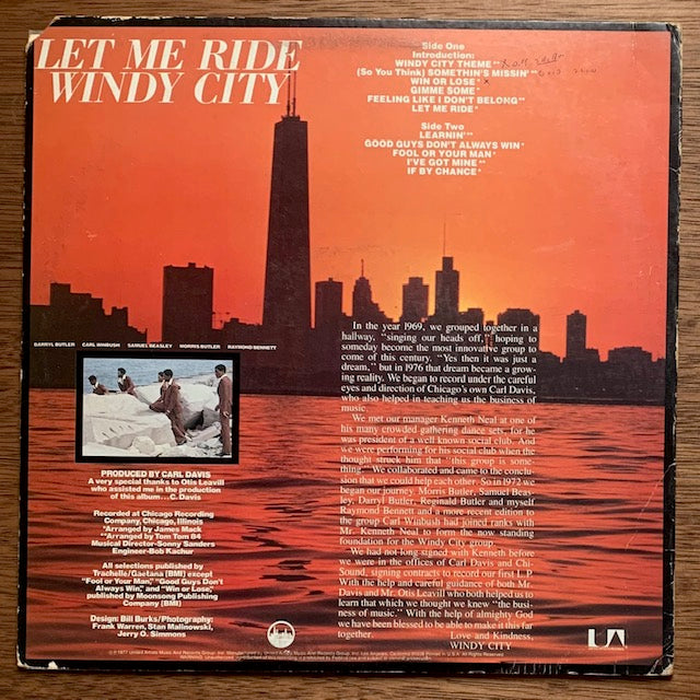 Windy City - Let Me Ride